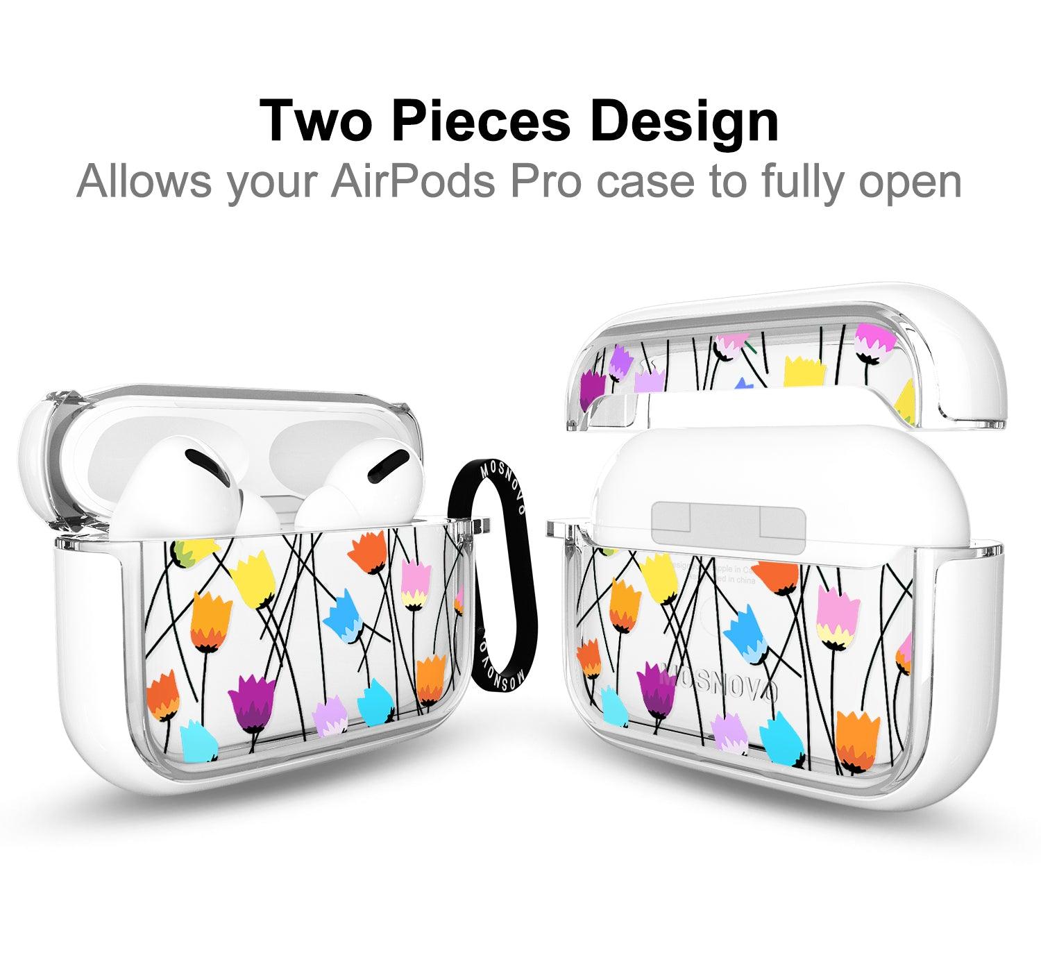 Tulips Bloom Floral AirPods Pro Case - MOSNOVO