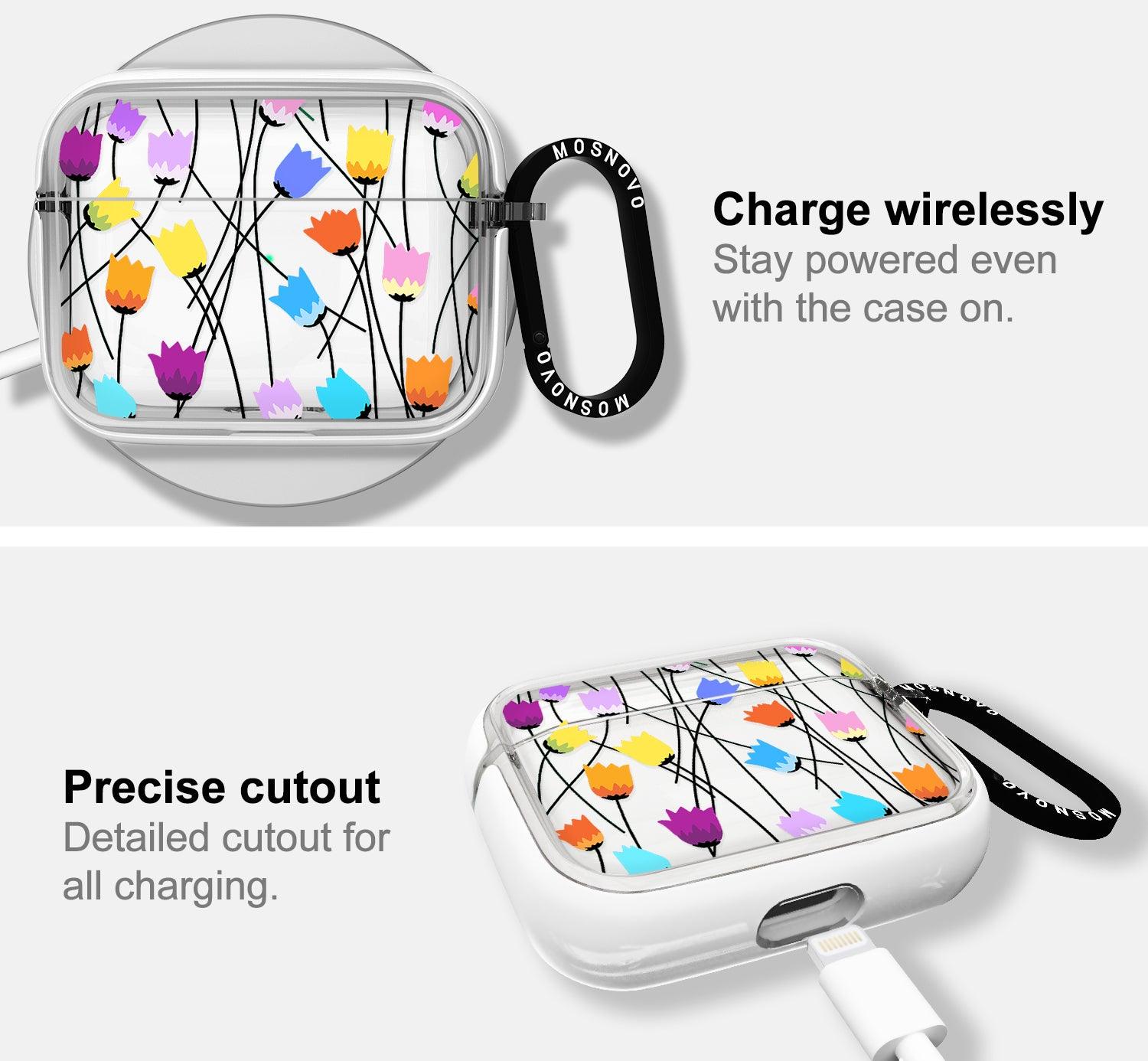 Tulips Bloom Floral AirPods Pro Case - MOSNOVO