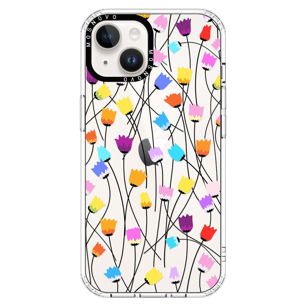 Tulips Bloom Floral Phone Case - iPhone 14 Case - MOSNOVO