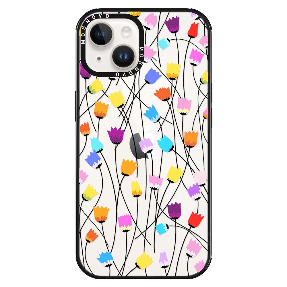 Tulips Bloom Floral Phone Case - iPhone 14 Case - MOSNOVO