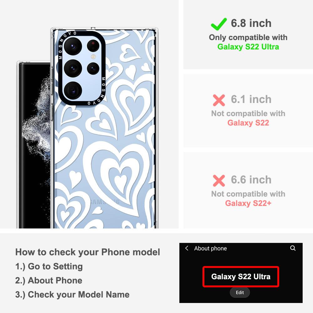 Twist Heart Phone Case - Samsung Galaxy S22 Ultra Case - MOSNOVO