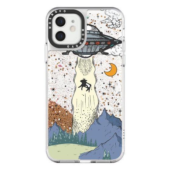 UFO Glitter Phone Case - iPhone 12 Mini Case - MOSNOVO