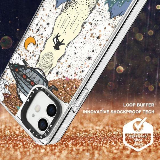 UFO Glitter Phone Case - iPhone 12 Mini Case - MOSNOVO