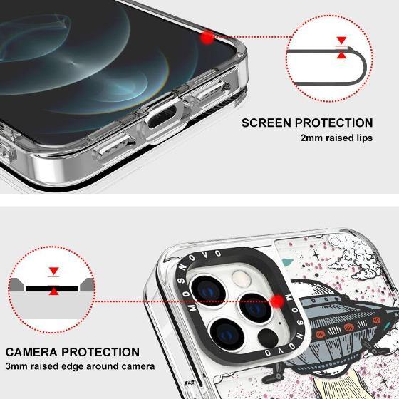 UFO Glitter Phone Case - iPhone 12 Pro Case - MOSNOVO