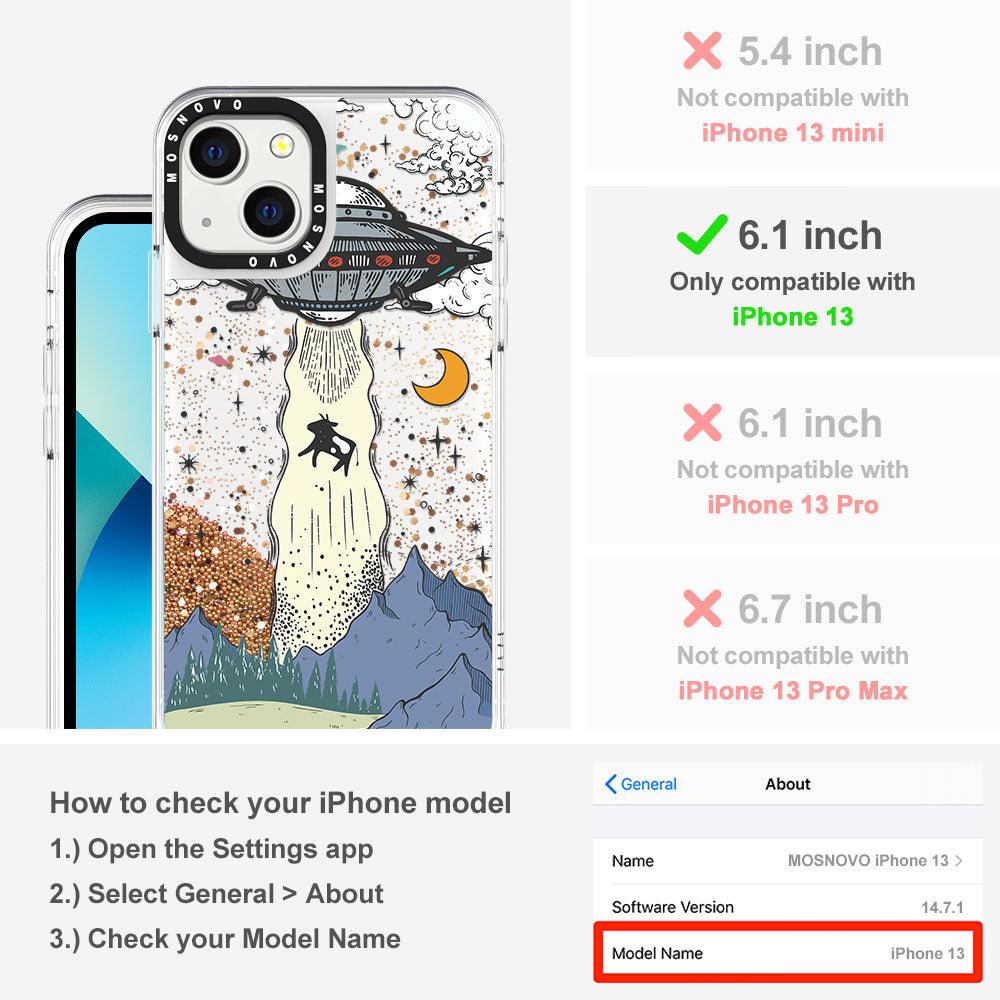 UFO Glitter Phone Case - iPhone 13 Case - MOSNOVO