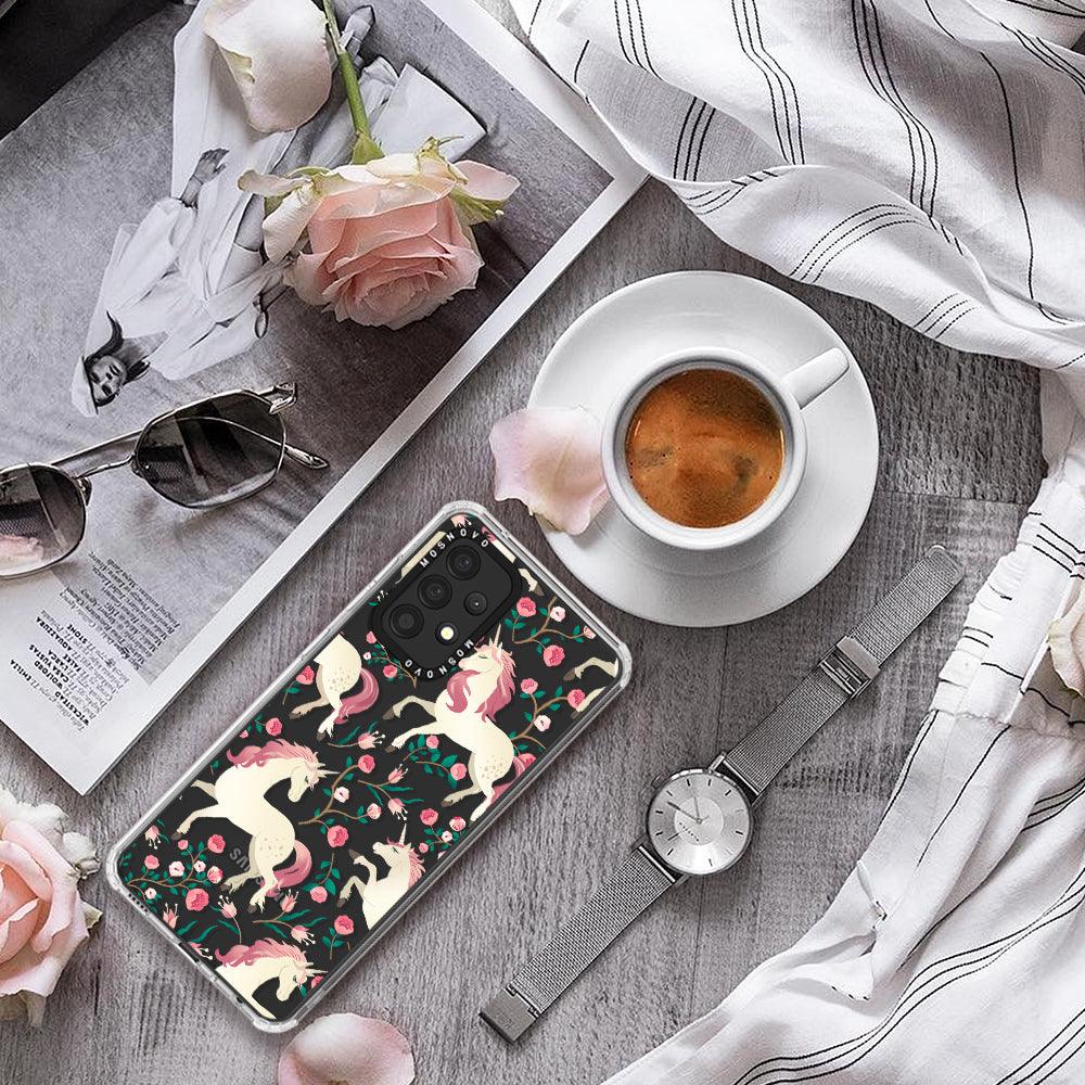 Unicorn Flower Garden Phone Case - Samsung Galaxy A52 & A52s Case - MOSNOVO