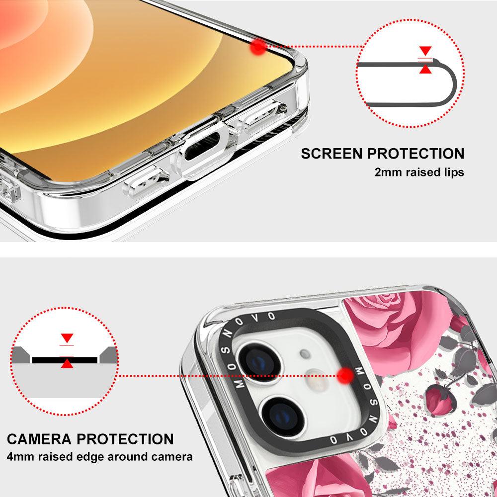 Valentine Glitter Phone Case - iPhone 12 Mini Case - MOSNOVO