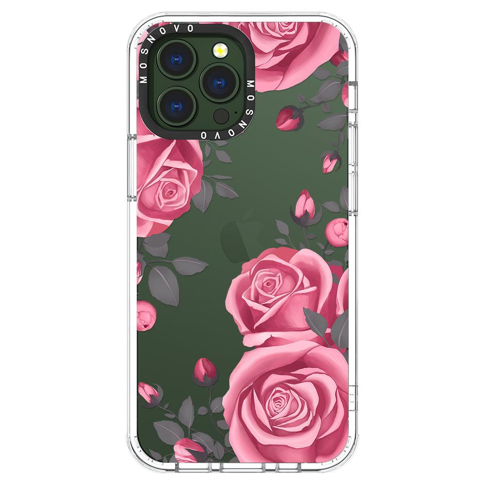 Viva Magenta Flower Phone Case - iPhone 13 Pro Max Case Clear
