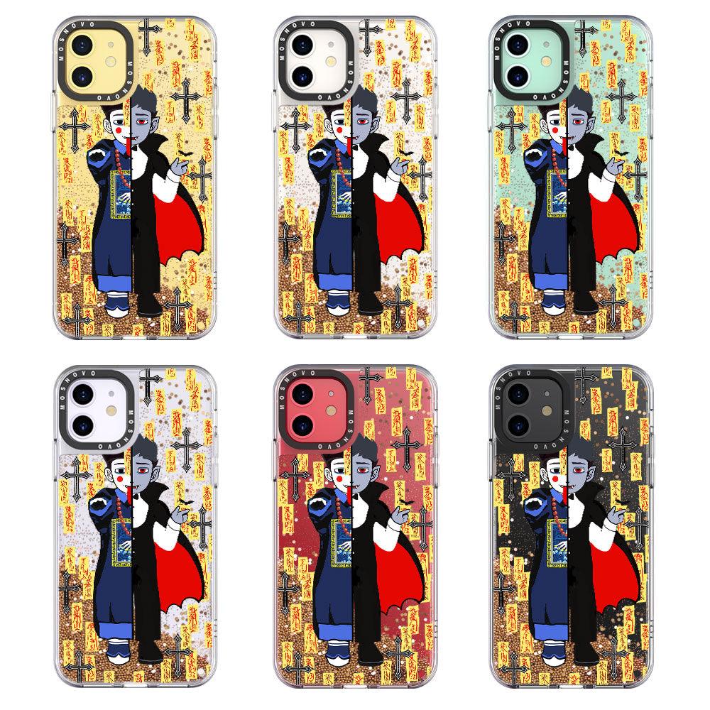 Vampire Vs Jiangshi Glitter Phone Case - iPhone 11 Case - MOSNOVO