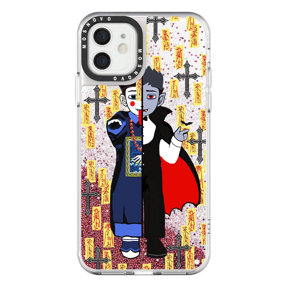 Vampire Vs Jiangshi Glitter Phone Case - iPhone 12 Case - MOSNOVO