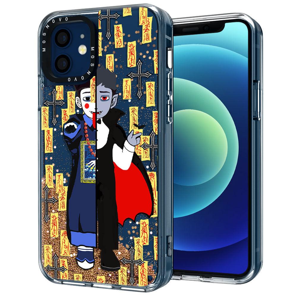 Vampire Vs Jiangshi Glitter Phone Case - iPhone 12 Mini Case - MOSNOVO