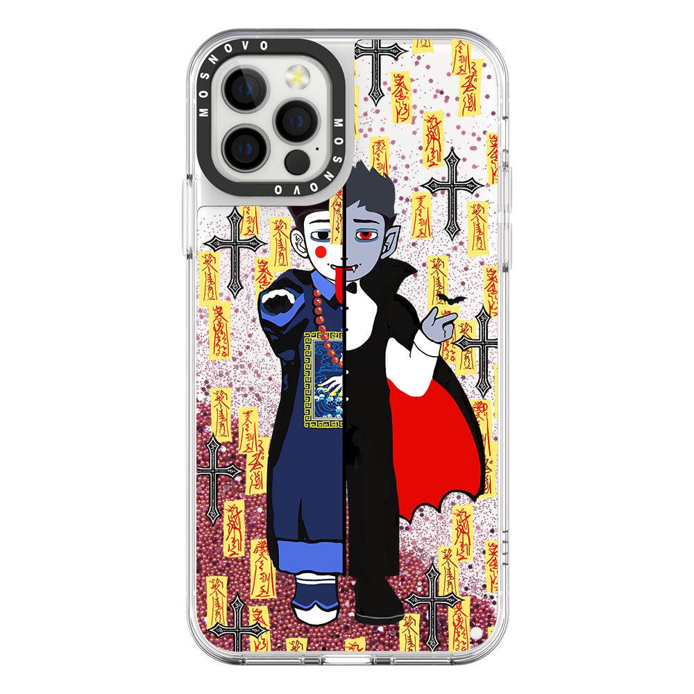 Vampire Vs Jiangshi Glitter Phone Case - iPhone 12 Pro Case - MOSNOVO