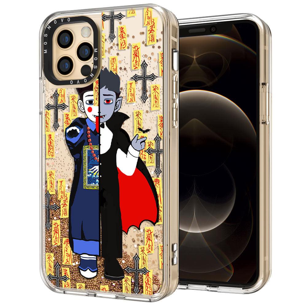 Vampire Vs Jiangshi Glitter Phone Case - iPhone 12 Pro Case - MOSNOVO