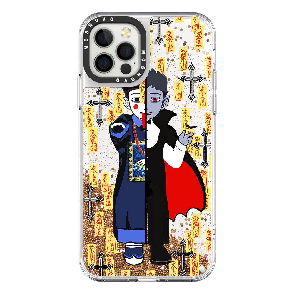 Vampire Vs Jiangshi Glitter Phone Case - iPhone 12 Pro Max Case - MOSNOVO