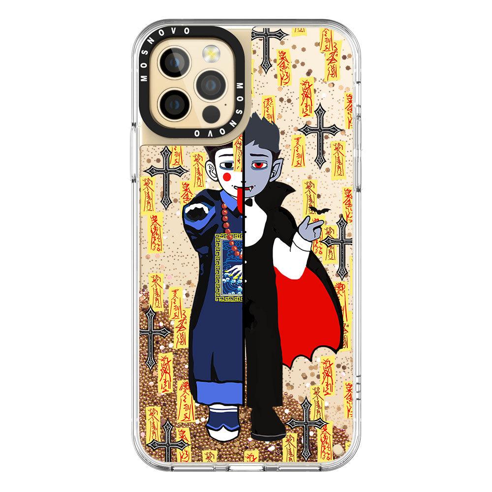 Vampire Vs Jiangshi Glitter Phone Case - iPhone 12 Pro Max Case - MOSNOVO