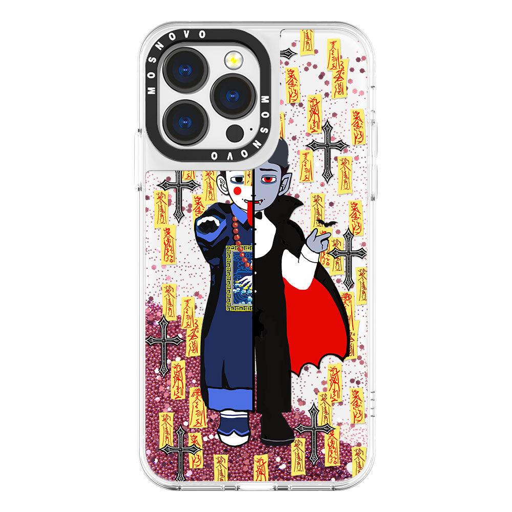 Vampire Vs Jiangshi Glitter Phone Case - iPhone 13 Pro Case - MOSNOVO