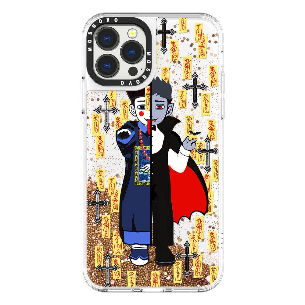 Vampire Vs Jiangshi Glitter Phone Case - iPhone 13 Pro Max Case - MOSNOVO