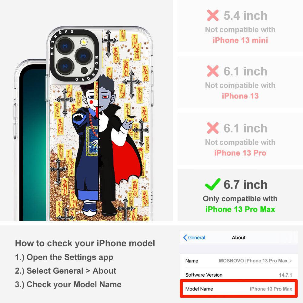 Vampire Vs Jiangshi Glitter Phone Case - iPhone 13 Pro Max Case - MOSNOVO