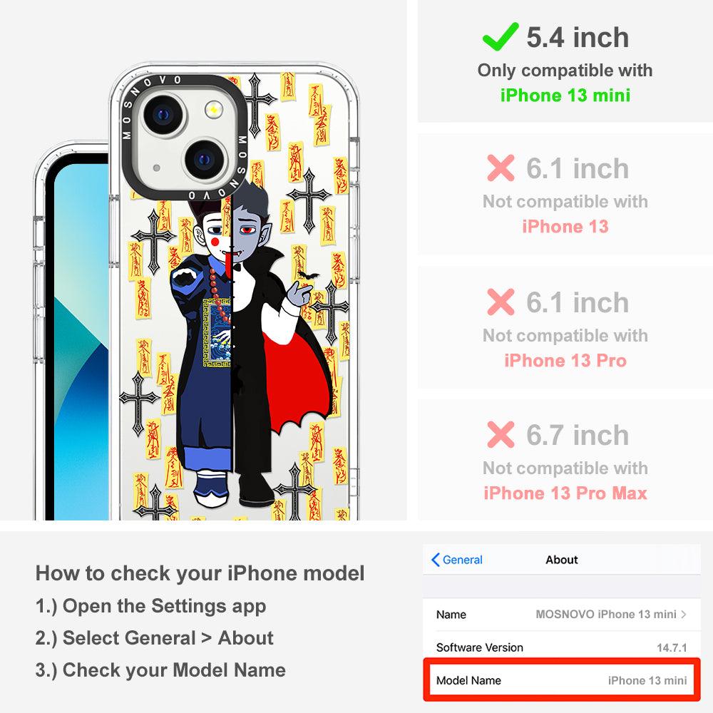 Vampire Vs Jiangshi Phone Case - iPhone 13 Mini Case - MOSNOVO
