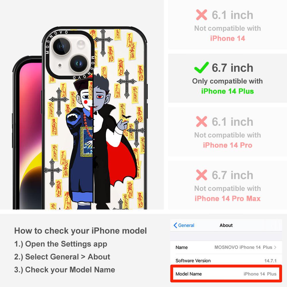 Vampire Vs Jiangshi Phone Case - iPhone 14 Plus Case - MOSNOVO