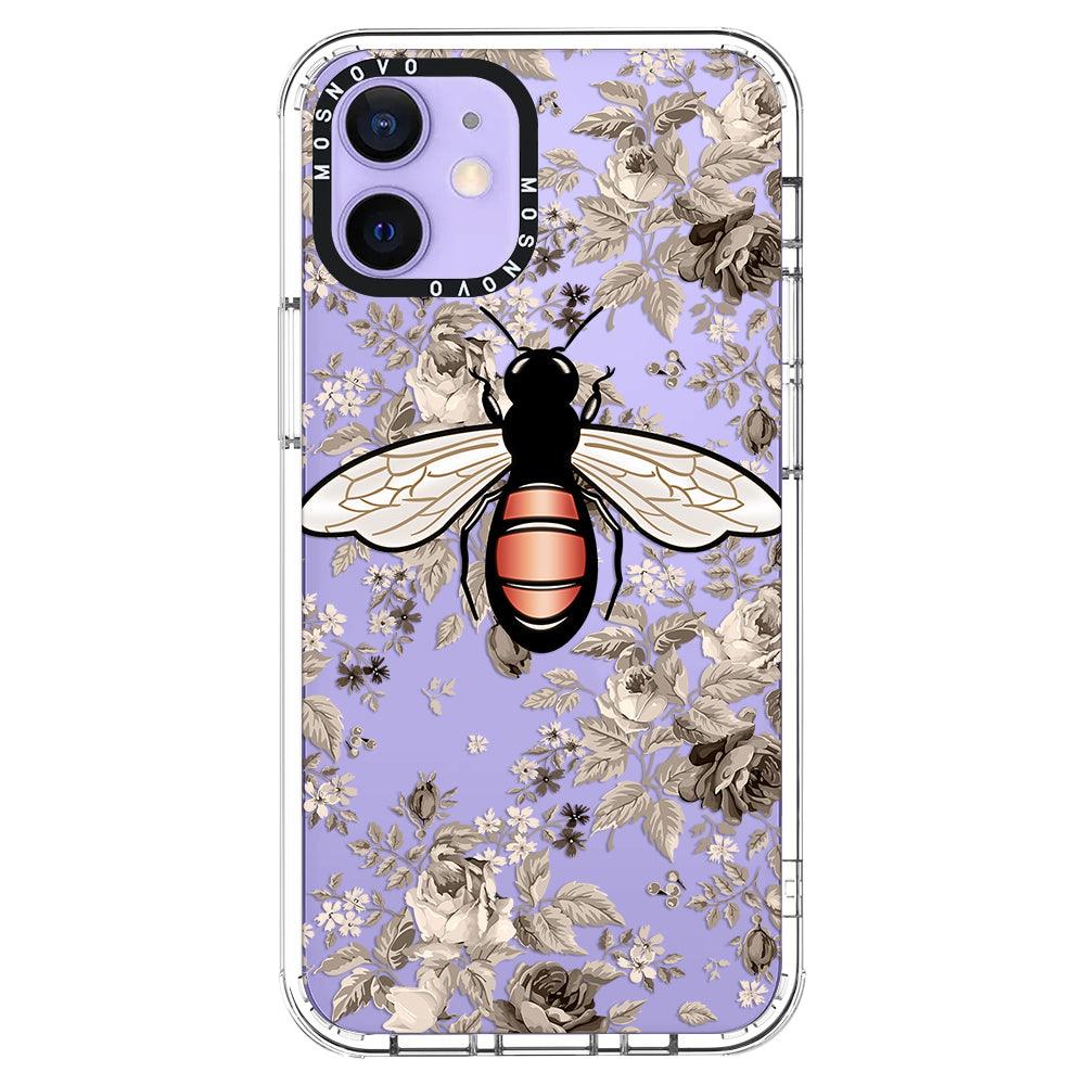 Vintage Bee Phone Case - iPhone 12 Mini Case - MOSNOVO