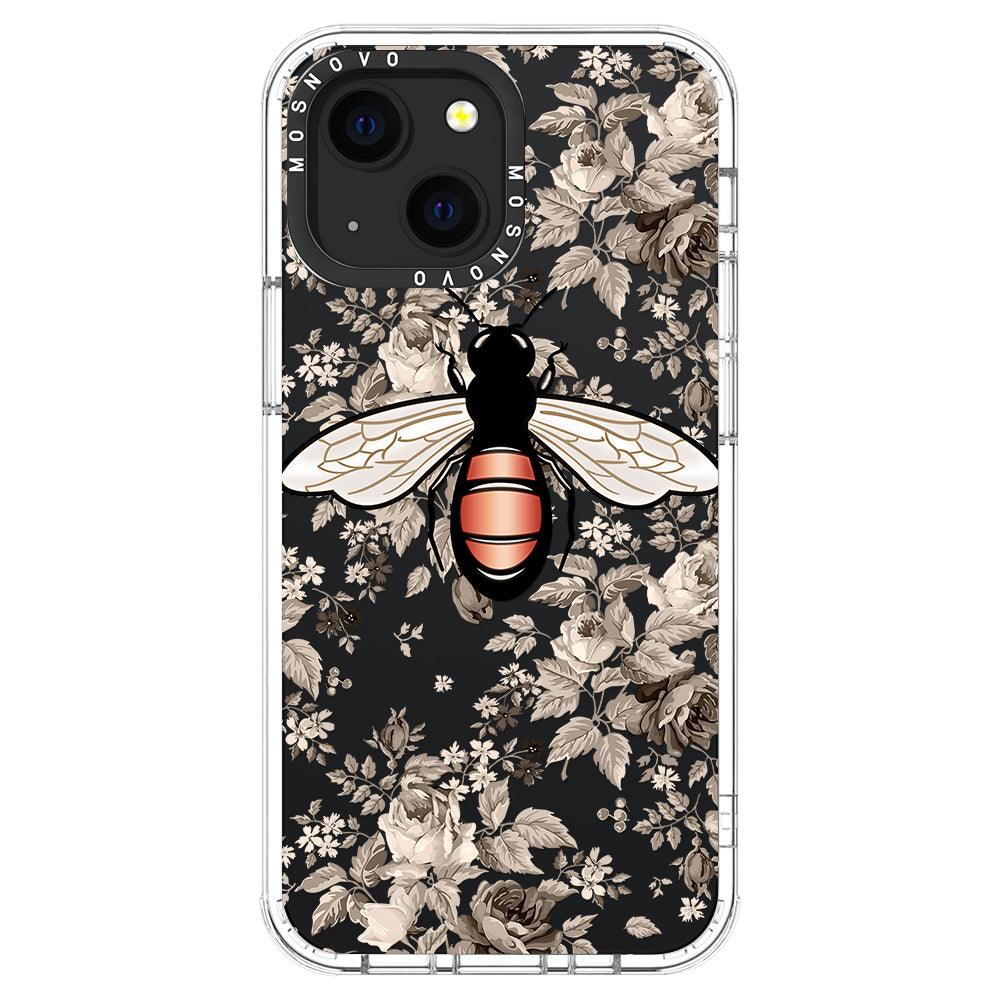 Vintage Bee Phone Case - iPhone 13 Mini Case - MOSNOVO