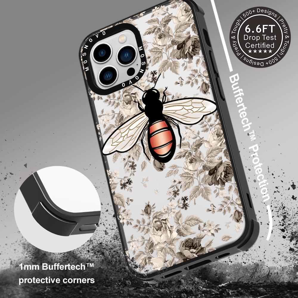 Vintage Bee Phone Case - iPhone 13 Pro Max Case - MOSNOVO