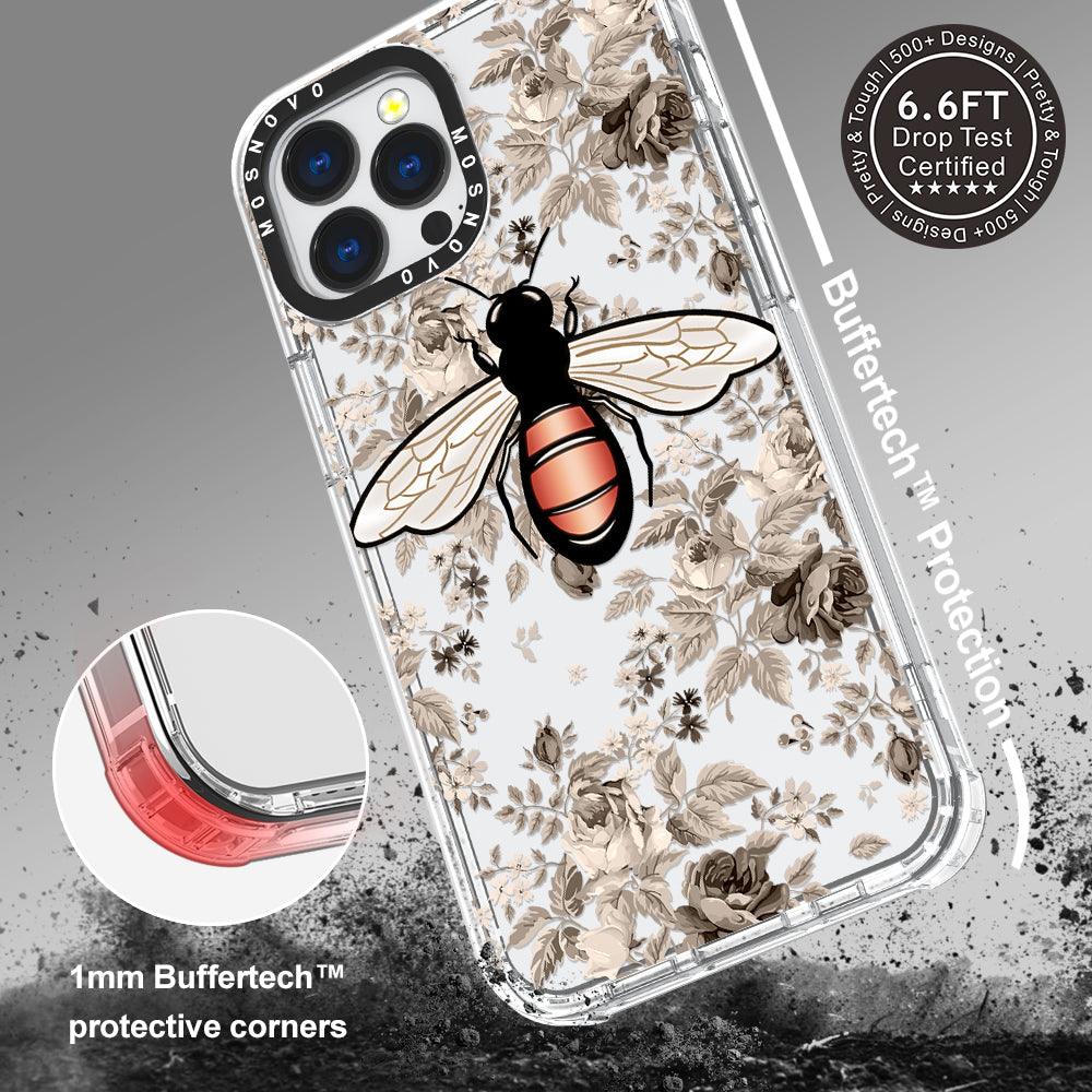 Vintage Bee Phone Case - iPhone 13 Pro Max Case - MOSNOVO