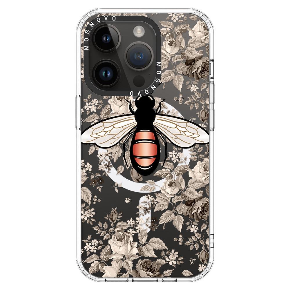 Vintage Bee Phone Case - iPhone 14 Pro Case - MOSNOVO