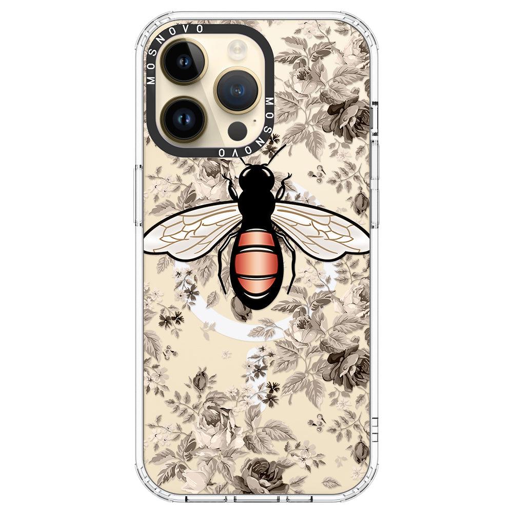 Vintage Bee Phone Case - iPhone 14 Pro Max Case - MOSNOVO