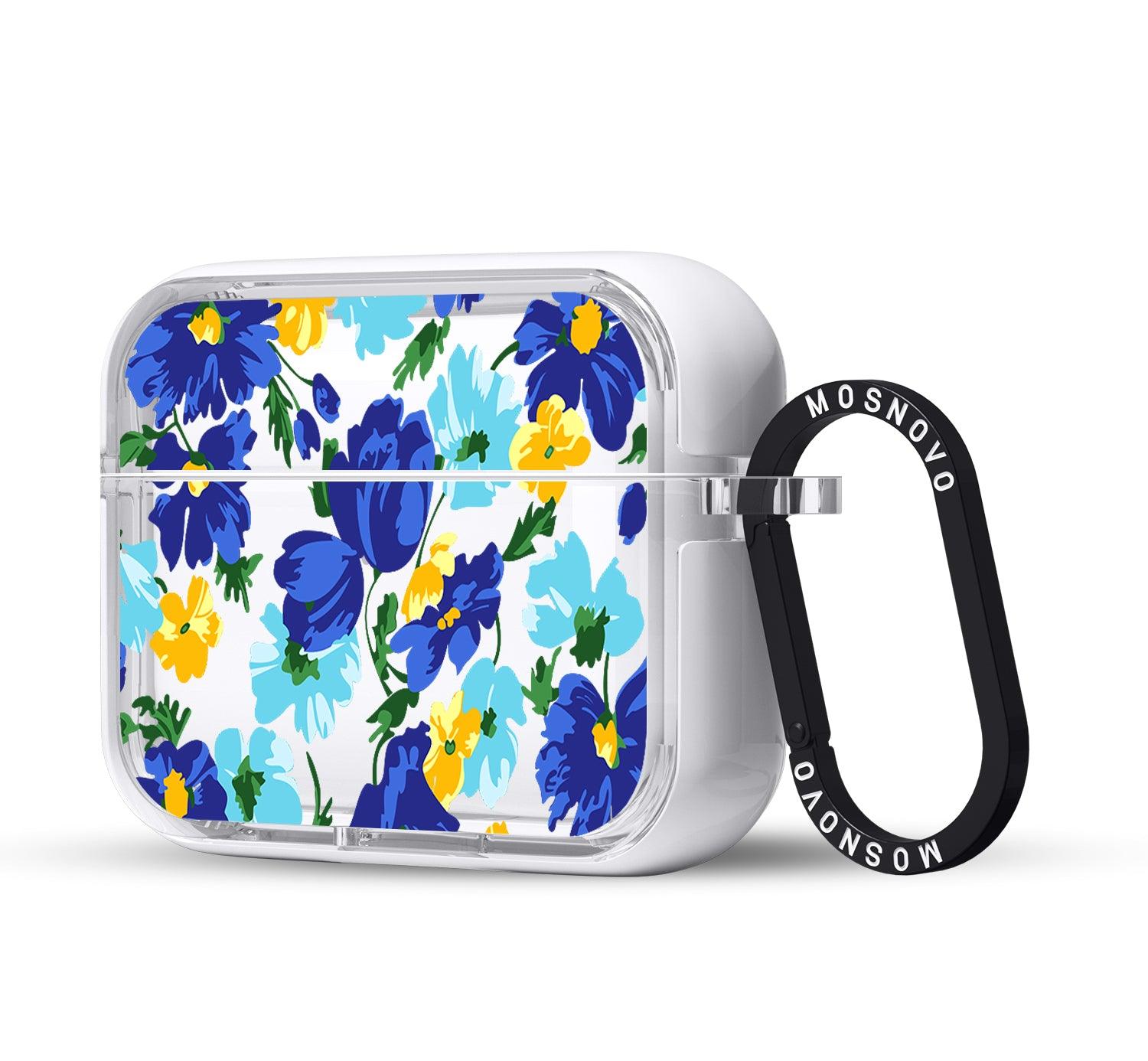 Bluish Flowers Floral AirPods Pro 2 Case (2nd Generation) - MOSNOVO