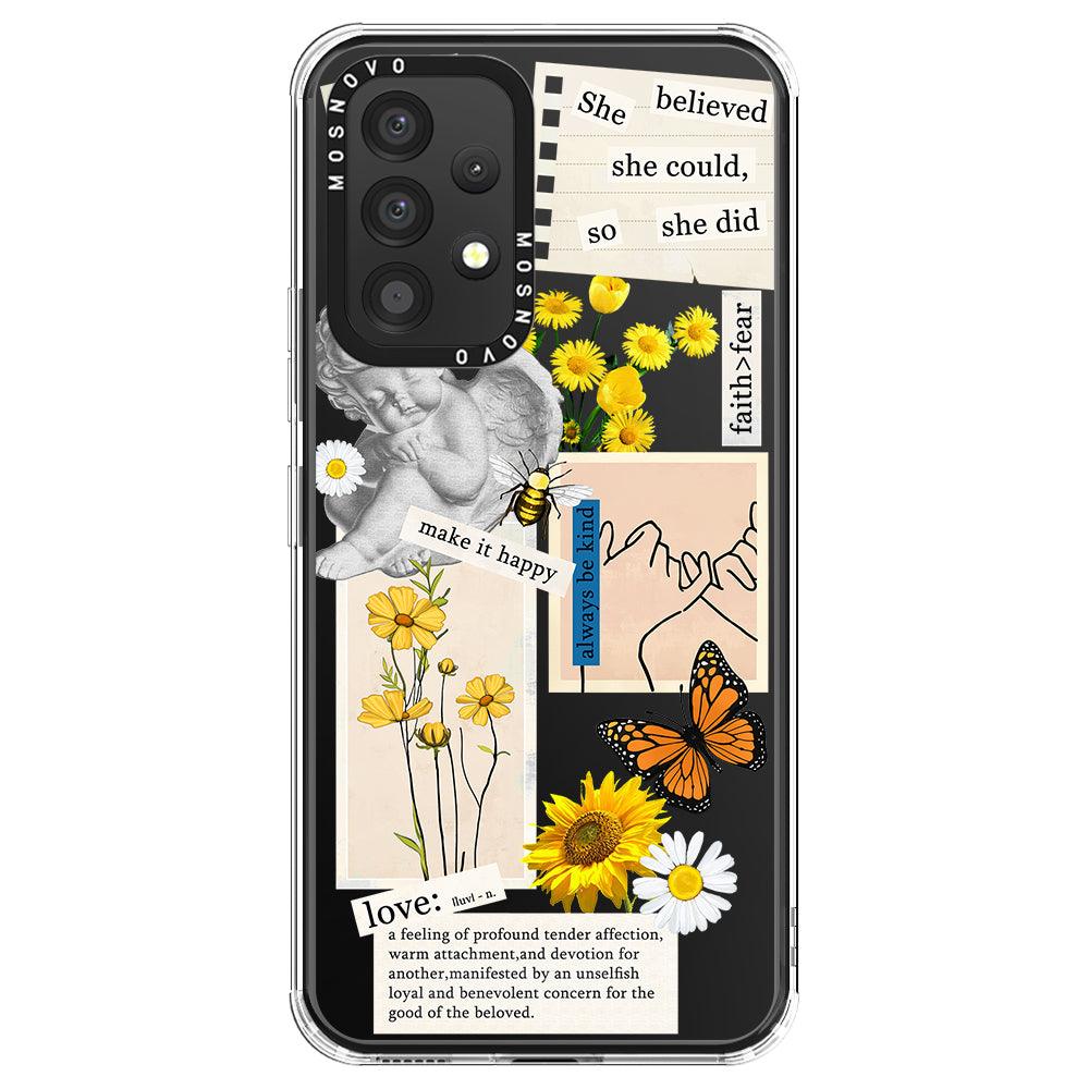 Vintage Collage Art Phone Case - Samsung Galaxy A53 Case - MOSNOVO