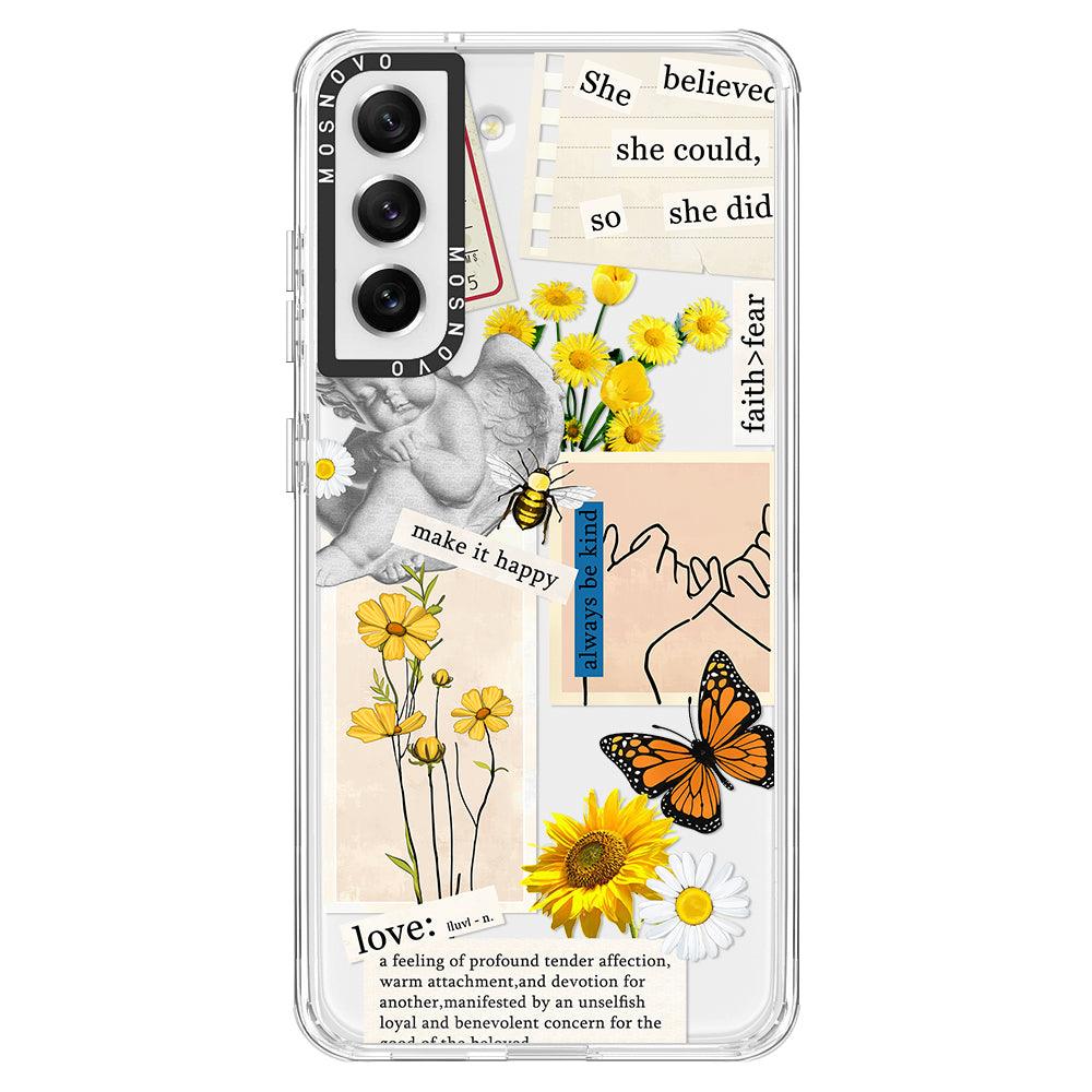 Vintage Collage Art Phone Case - Samsung Galaxy S21 FE Case - MOSNOVO