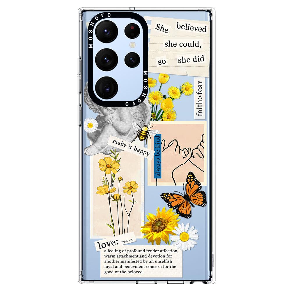 Vintage Collage Art Phone Case - Samsung Galaxy S22 Ultra Case - MOSNOVO