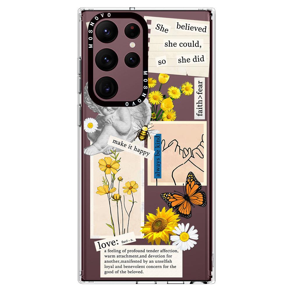 Vintage Collage Art Phone Case - Samsung Galaxy S22 Ultra Case - MOSNOVO