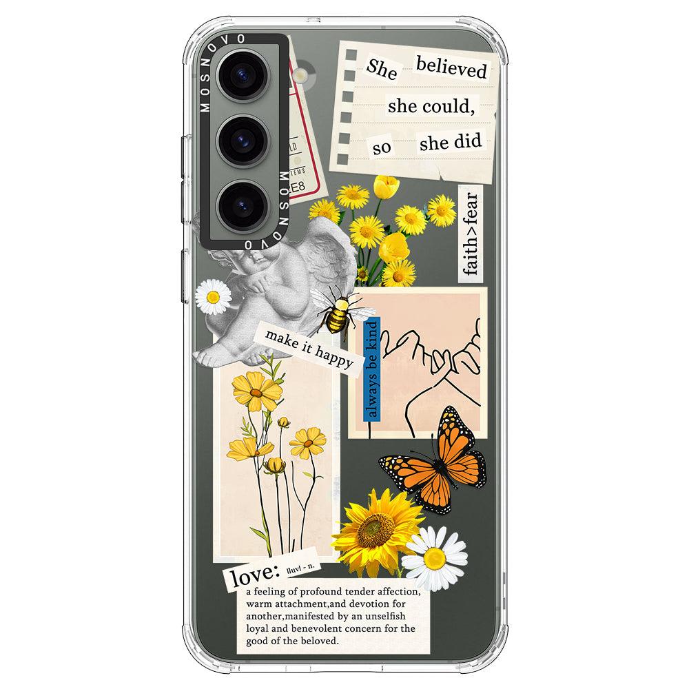 Vintage Collage Art Phone Case - Samsung Galaxy S23 Case - MOSNOVO