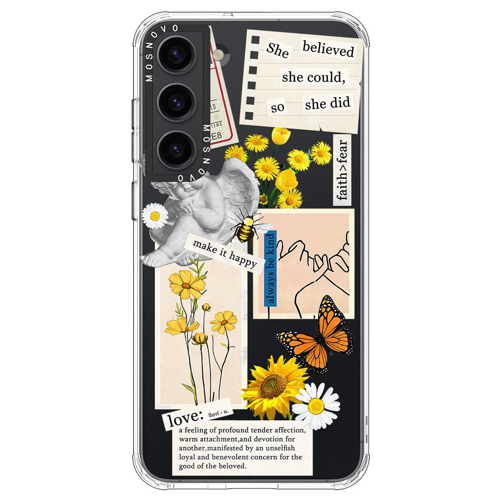 Vintage Collage Art Phone Case - Samsung Galaxy S23 Plus Case - MOSNOVO