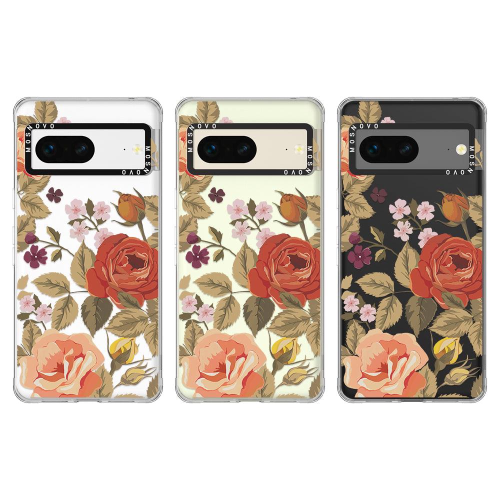 Vintage Floral Phone Case - Google Pixel 7 Case - MOSNOVO