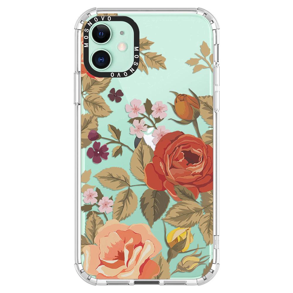 Vintage Roses Phone Case - iPhone 11 Case - MOSNOVO