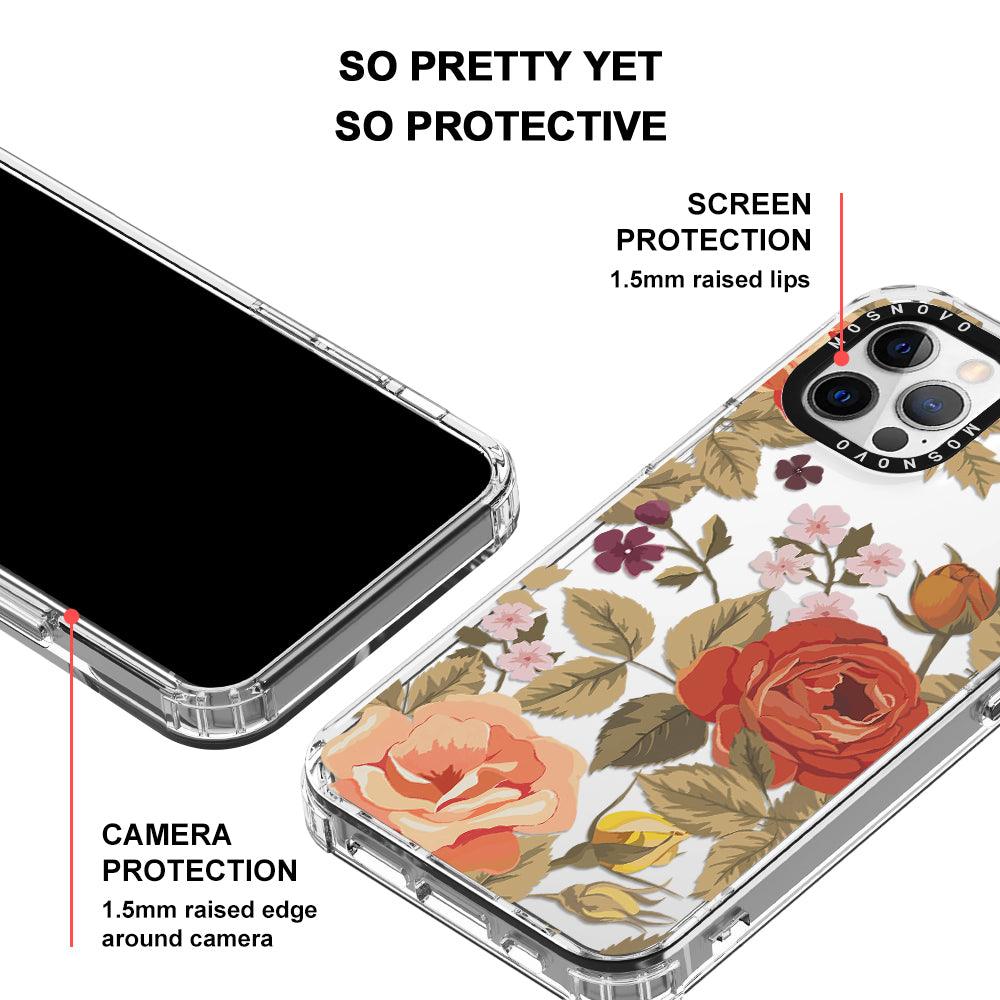 Vintage Roses Phone Case - iPhone 12 Pro Case - MOSNOVO
