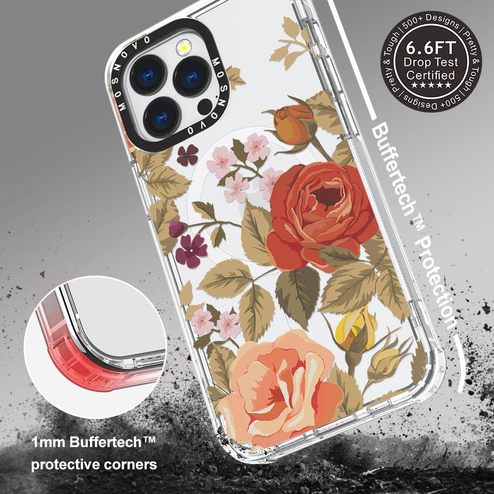 Vintage Roses Phone Case - iPhone 13 Pro Case - MOSNOVO