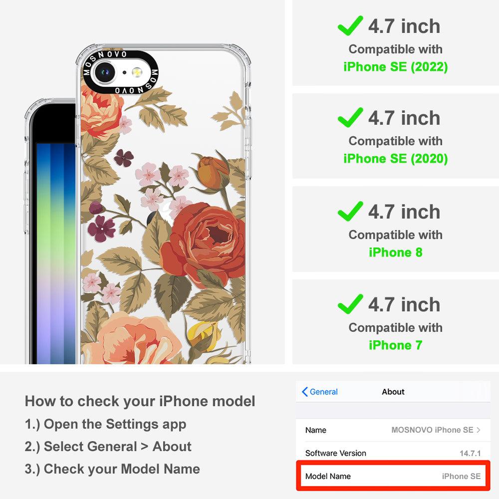 Vintage Roses Phone Case - iPhone SE 2020 Case - MOSNOVO