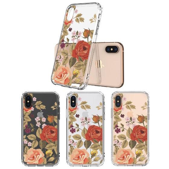 Vintage Roses Phone Case - iPhone X Case - MOSNOVO