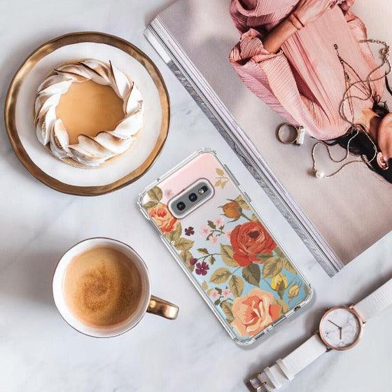 Vintage Roses Phone Case - Samsung Galaxy S10e Case - MOSNOVO