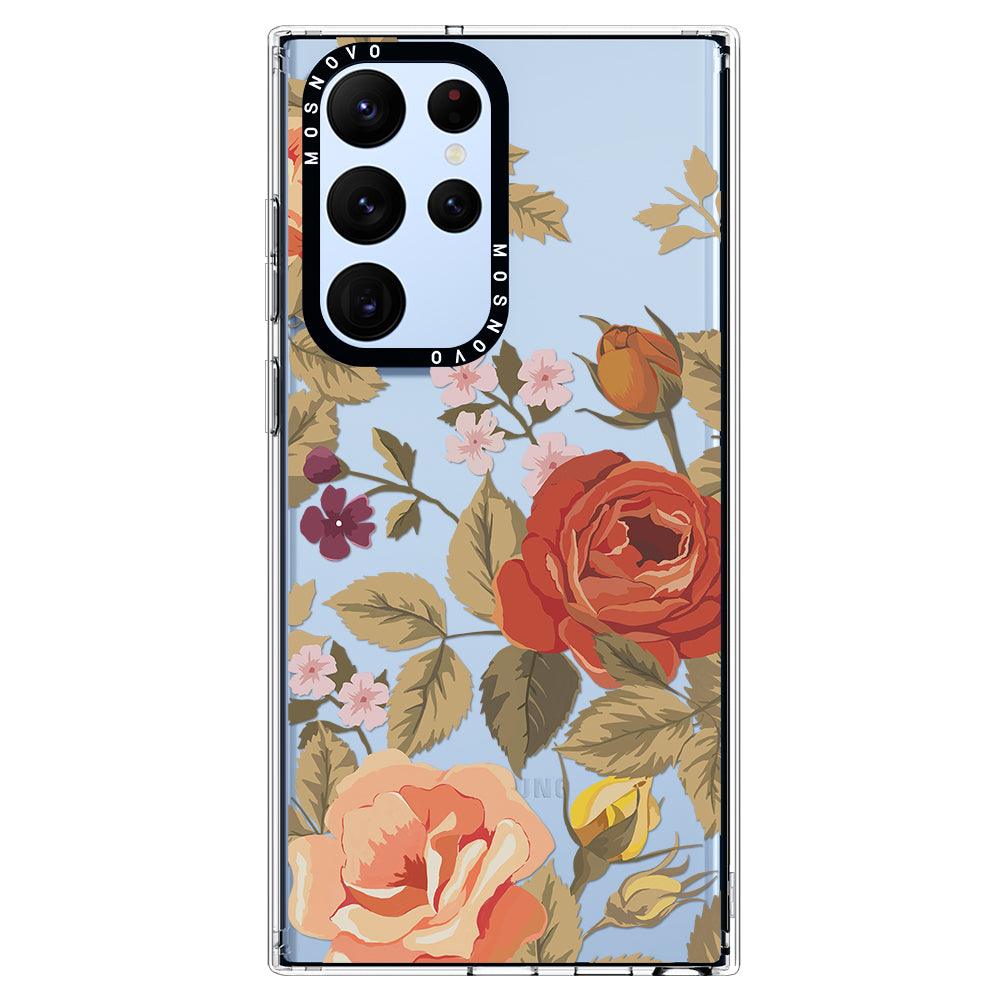 Vintage Roses Phone Case - Samsung Galaxy S22 Ultra Case - MOSNOVO
