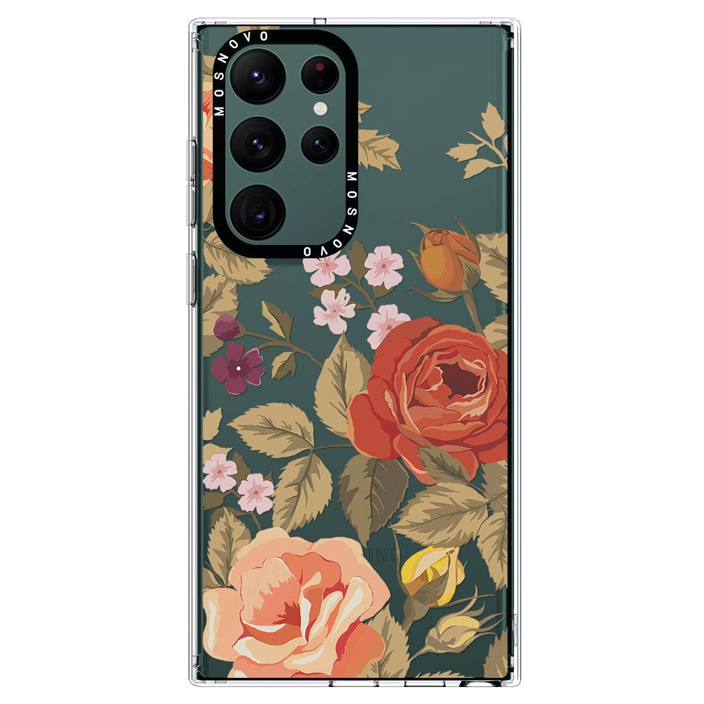 Vintage Roses Phone Case - Samsung Galaxy S22 Ultra Case - MOSNOVO