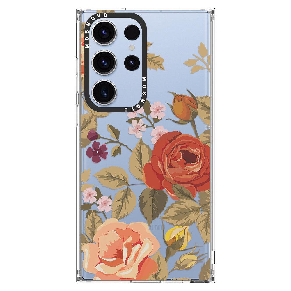 Vintage Roses Phone Case - Samsung Galaxy S23 Ultra Case - MOSNOVO