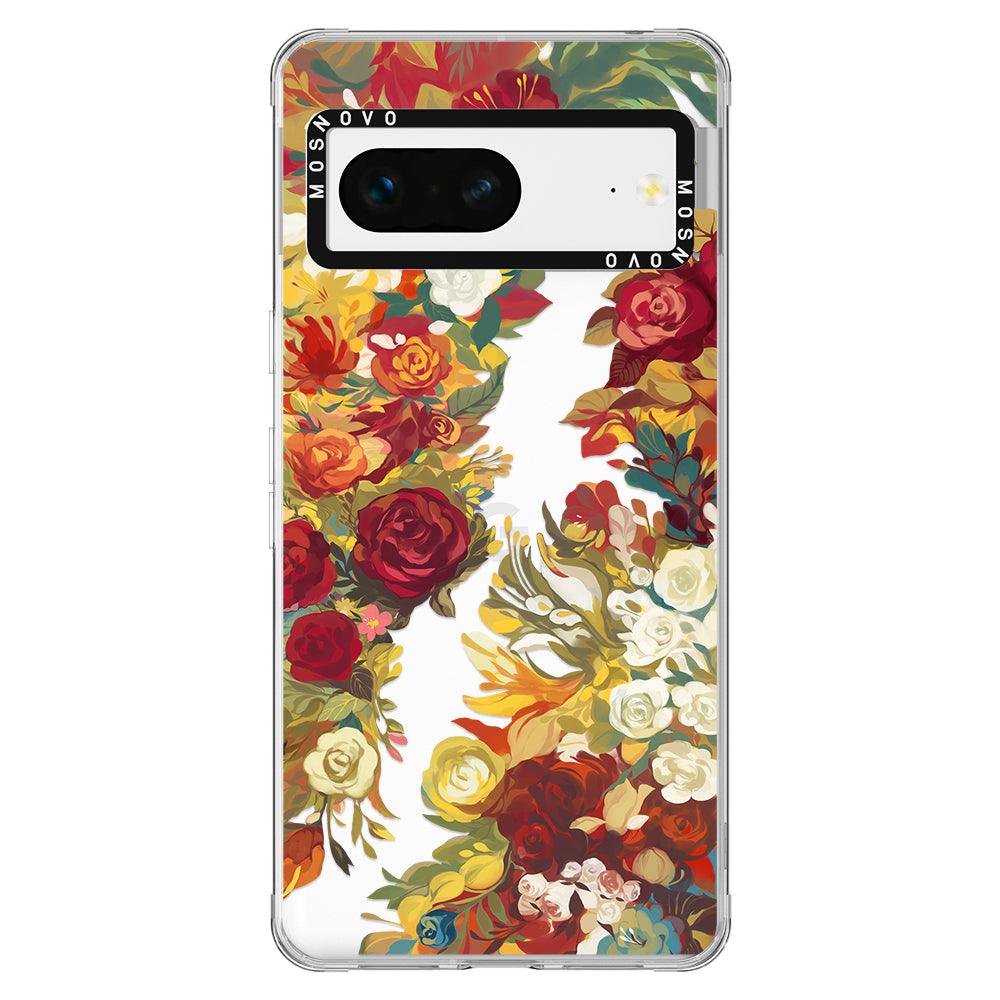 Vintage Flower Garden Phone Case - Google Pixel 7 Case - MOSNOVO