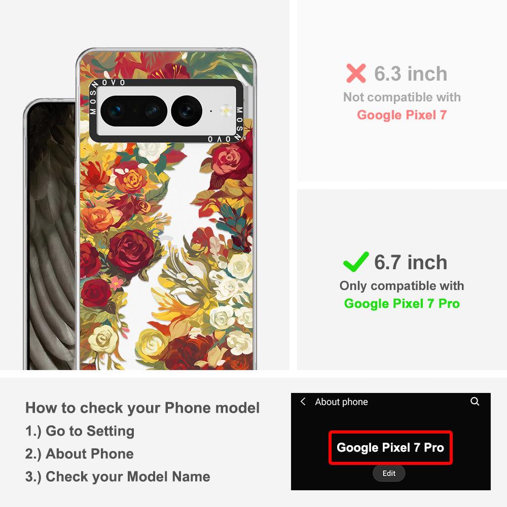 Vintage Flower Garden Phone Case - Google Pixel 7 Pro Case - MOSNOVO