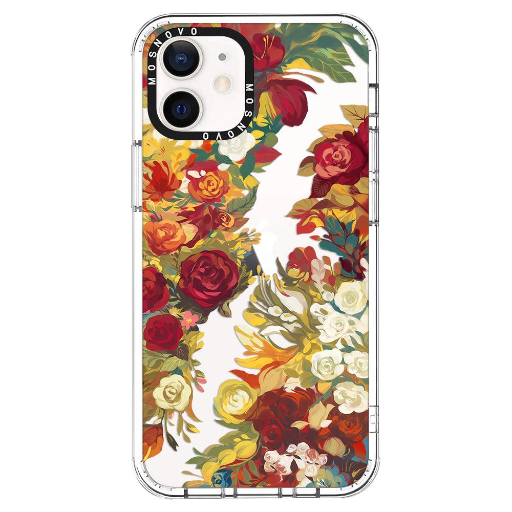Vintage Flower Garden Phone Case - iPhone 12 Case - MOSNOVO